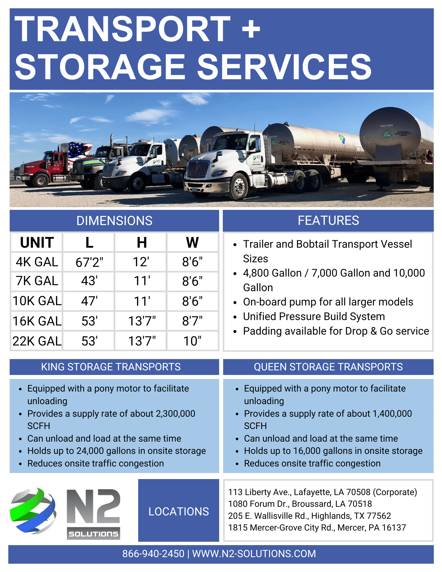 Transport + Storage Services